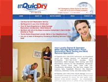 Tablet Screenshot of 877quicdry.com